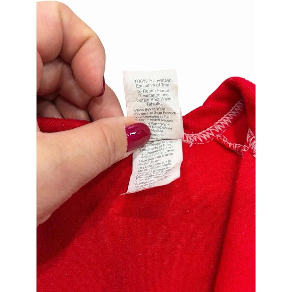 Vintage Carters 6-12 Months Red Blanket Pajama Full‎ Zip Sleeper Horse Footed